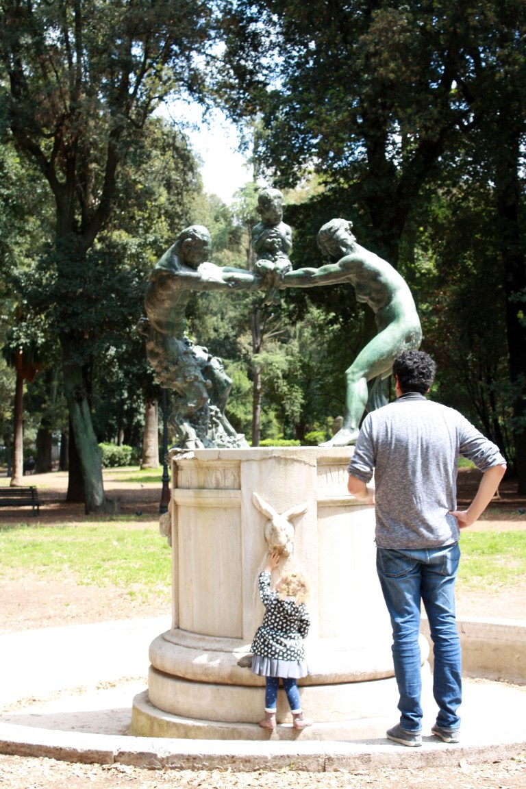fontaine villla borghese parc